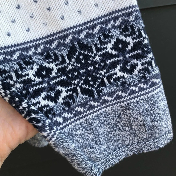 Vintage Classic Blues Sweater - 1/4 button down - made in USA - Size L - Picture 4 of 7